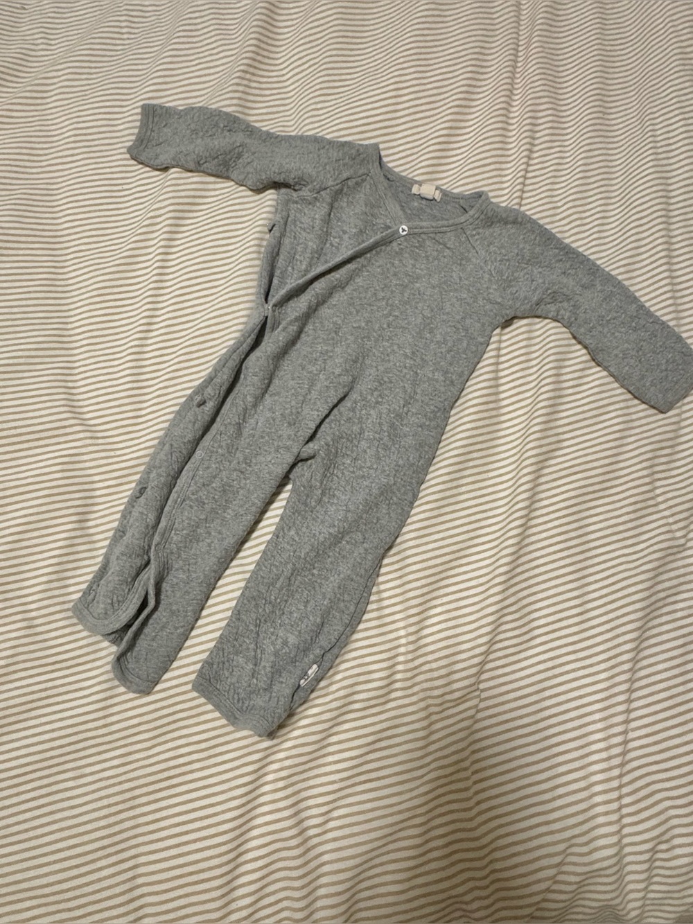 Burt’s bees baby | One-Piece Zipper Footed Romper